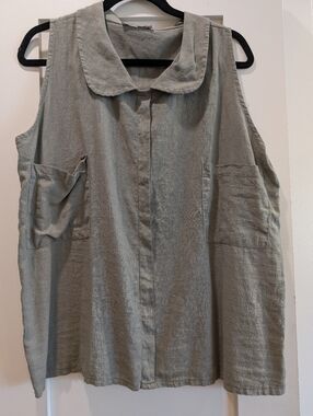 Stella Martini Linen Top,1X